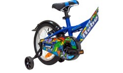 Velosipēds 4KIDS Rebel 16", izmērs 10" (25,5 cm), alumīnijs, zils