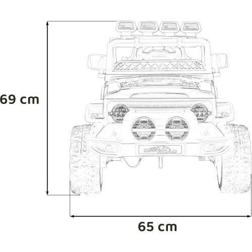 Электромобиль Off-Road CLIMBER, зелёный