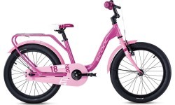 Велосипед S'COOL niXe 18" 1-скоростной с ножным тормозом, алюминиевый, розовый-нежно-розовый