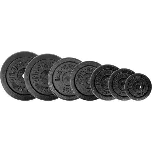 Čuguna svaru disku komplekts 2x7 gab. inSPORTline CastCzech 2 x 0,5–20 kg 30 mm