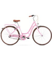 Dviratis Romet Luiza Classic 26 2025 rozā krāsā