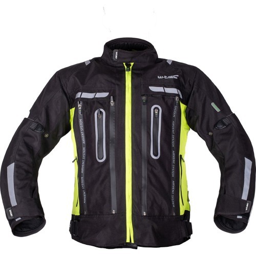 Motorcycle Jacket W-TEC Gelnair EVO - Black-Fluo