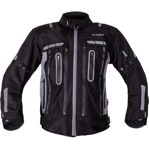 Motorcycle Jacket W-TEC Gelnair EVO - Black and grey