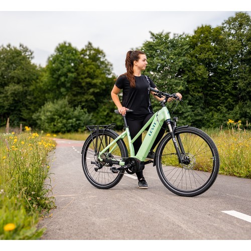 Трекинговый электровелосипед Levit Columba Bosch Performance 625 28" - Matt Mint