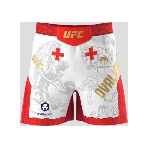 Men's UFC Unrivaled by Venum White Merab Dvalishvili Short Fit Fight Short