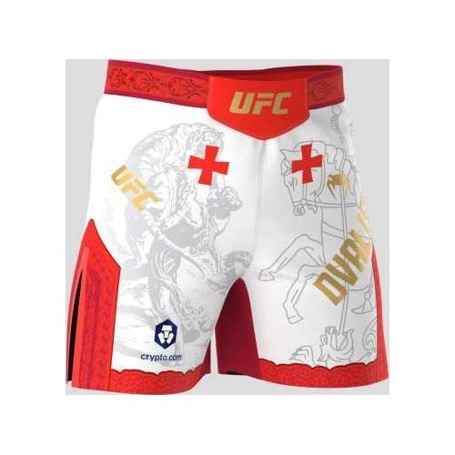 Men's UFC Unrivaled by Venum White Merab Dvalishvili Short Fit Fight Short