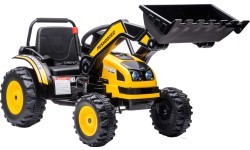 Traktors-ekskavators, dzeltens