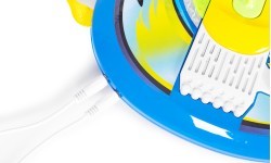 Electric guitar set microphone tripod for kids mp3 - blue