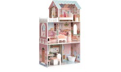 Liela Barbie leļļu māja ar mēbeļu komplektu ECOTOYS