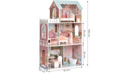 Большой кукольный дом Barbie с набором мебели ECOTOYS