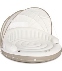 Piepūšamā sala ar baldahīnu piepūšamais matracis 199x150cm INTEX 58292