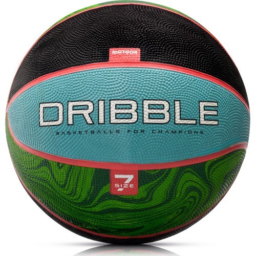 Basketbola bumba Meteor Dribble Nr. 7 - Zila / zaļa