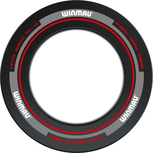 Winmau Advance šautriņu mērķa aizsargs melns/sarkans