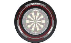Winmau Advance dartboard surround black/red