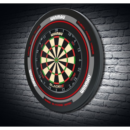 Winmau Advance dartboard surround black/red