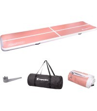 Надувной гимнастический мат inSPORTline Airstunt 500 x 100 x 10 см Coral Pink