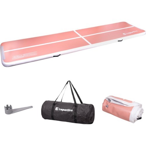 Inflatable Exercise Mat inSPORTline Airstunt 500 x 100 x 10 cm Coral Pink