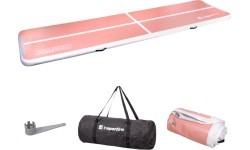 Piepūšams vingrošanas paklājs inSPORTline Airstunt 500 x 100 x 10 cm Coral Pink