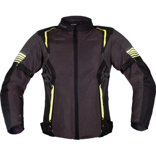 Vasaras motociklista jaka W-TEC Pelyes - Pelēks-fluo