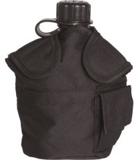 Melns MOLLE maciņš pudelei, ASV stila