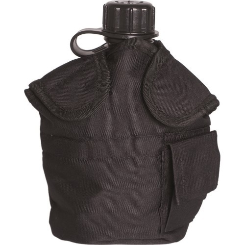BLACK US-STYLE CANTEEN POUCH MOLLE