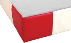 Papildu drošības paklājs, viena blīvuma, PVC un džersija pārvalks, 240 x 200 x 20 cm