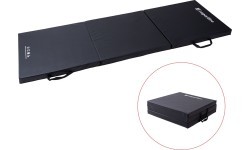 Folding Gymnastics Mat inSPORTline Trifold 180 x 60 x 5 cm - Black
