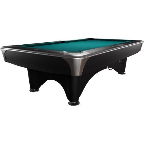 Biljarda galds Dynamic IV Pool, 9 ft, matēti melns, Simonis 760 zili zaļš