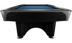 Biljarda galds Dynamic IV Pool, 9 ft, matēti melns, Simonis 760 zili zaļš