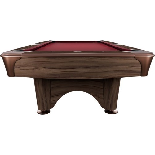 Billiard Table, Pool, Dynamic IV, Modern Brown, 8 ft., Simonis 760 blue green