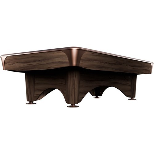 Billiard Table, Pool, Dynamic IV, Modern Brown, 8 ft., Simonis 760 blue green