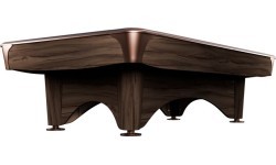 Billiard Table, Pool, Dynamic IV, Modern Brown, 8 ft., Simonis 760 blue green