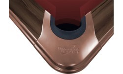 Бильярдный стол Pool Dynamic IV, Modern Brown, 8 ft, Simonis 760 сине-зелёный