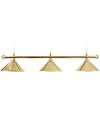 Brass Lamp with 3 Shades Buffalo, Gold, 150 cm