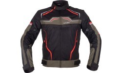 Summer Motorcycle Jacket W-TEC Rovin - Black-green-red