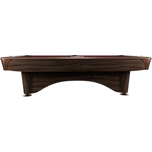 Billiard Table, Pool, Dynamic IV, Modern Brown, 9 ft., Simonis 760 blue green