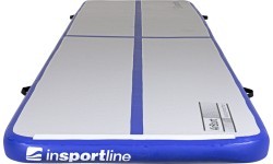 Надувной гимнастический мат inSPORTline Airstunt 500 x 100 x 10 см, белый, с ручным насосом