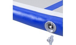 Inflatable Exercise Mat inSPORTline Airstunt 500 x 100 x 10 cm White w/ Hand Pump