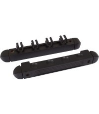 Melns cue statīvs 4 cue