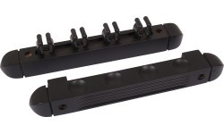 Melns cue statīvs 4 cue