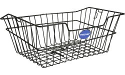 Fischer bicycle pannier bag for rack, steel (black)