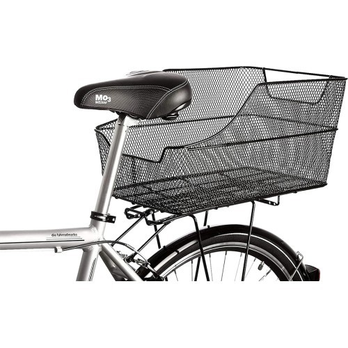 Fischer Rear Rack Bicycle Bag // up to 25 kg, steel (black)