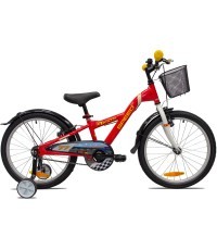 Bērnu velosipēds 4KIDS Speed 20" 1G, izmērs 10" (25,5 cm), sarkans