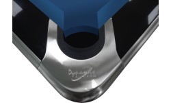 Бильярдный стол Pool Dynamic IV, глянцевый чёрный, 8 футов, Simonis 760 сине-зелёный
