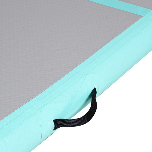 Piepūšams vingrošanas paklājs inSPORTline Airstunt 300 x 100 x 10 cm, balts, ar elektrisko sūkni