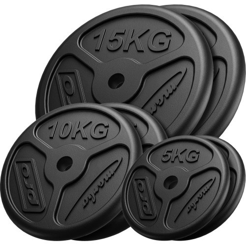 Čuguna svaru komplekts Marbo, 60kg / 2x15kg + 2x10kg + 2x5kg