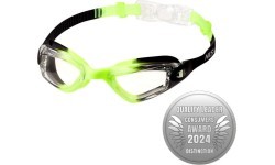 NQG770AF BLACK/ GREEN JUNIOR SWIMMING GOGGLES NILS AQUA