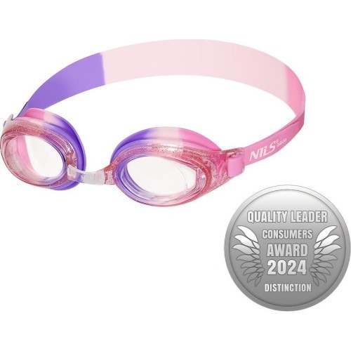 NQG870AF PINK JUNIOR SWIMMING GOGGLES NILS AQUA