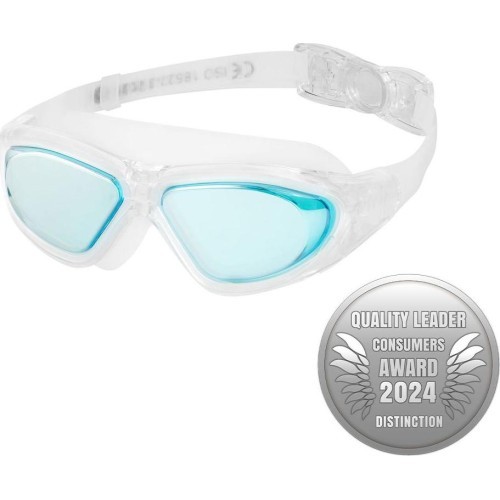 Baltas junioru peldēšanas brilles/maska NILS AQUA NQG280MAF