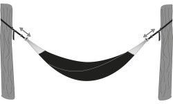 Šūpuļtīkla siksna Amazonas T-Strap, 2 gab.